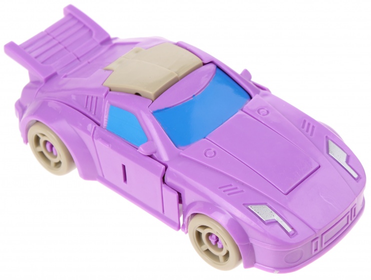robot transformer car purple 10 cm