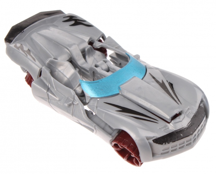 robot transformer car silver 10 cm