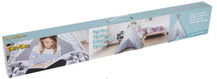 Eddy Toys stan tepee junior 150 cm drevo/polyester zelená/biela