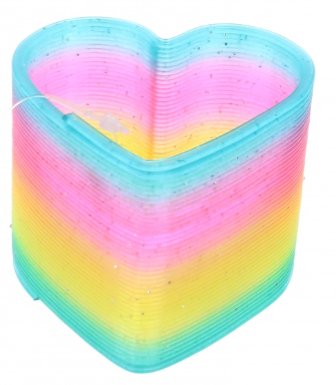 stair spring heart rainbow 5 cm