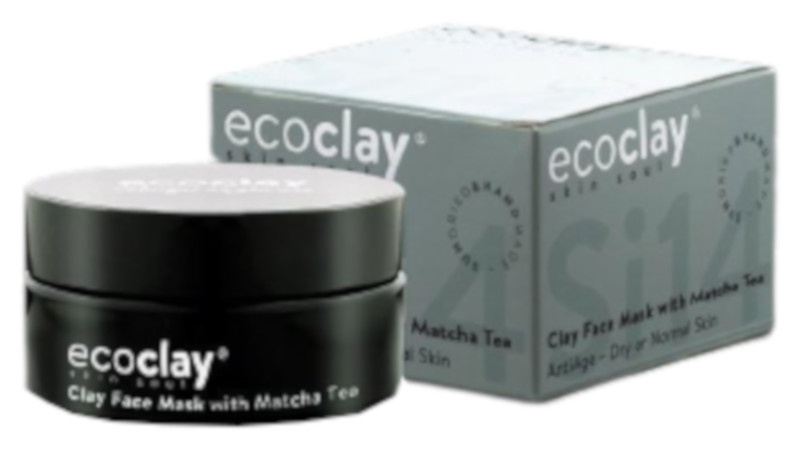 Ekoclay ílová maska Matcha 80 ml íl vegánska šedá