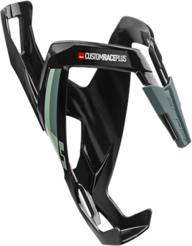 Elite bidonhouder custom race plus 18,4 cm frp zwart/groen