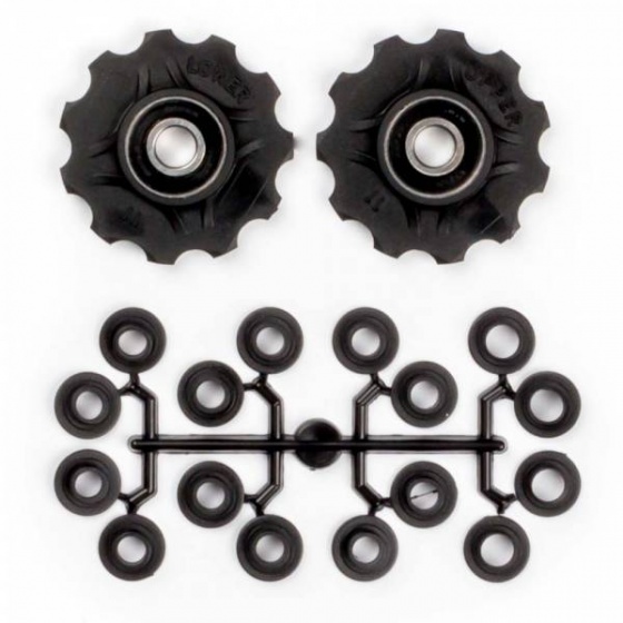 Elvedes derailleurwieltjes 11 tanden 7 11v zwart 2 stuks