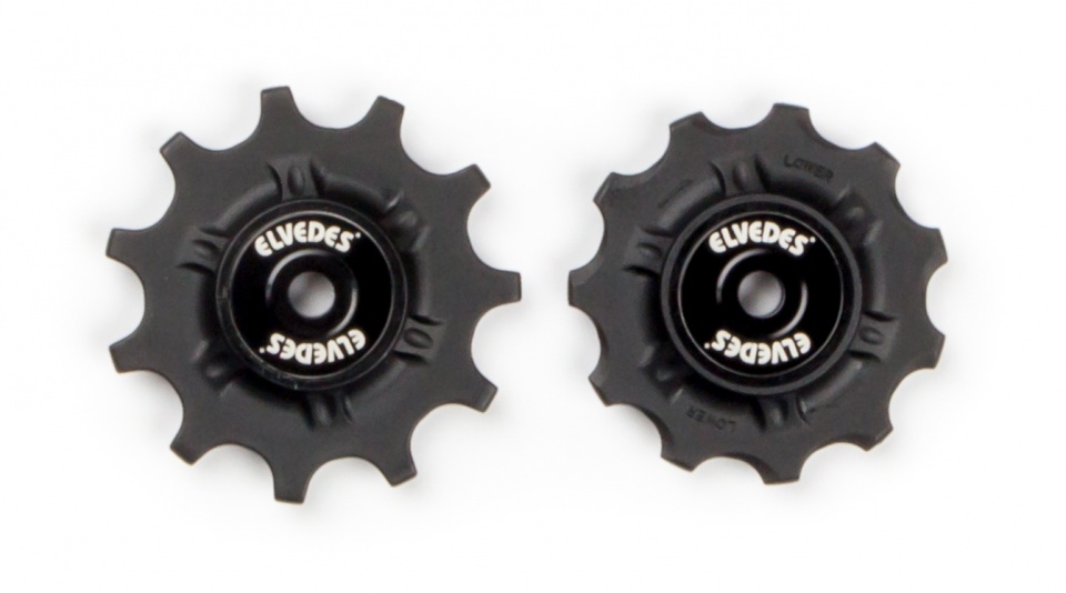 Elvedes derailleurwieltjes 11 tanden 9v/10v/11v zwart 2 stuks