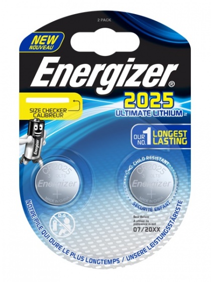 Energizer batéria gombíková Ultimate Lithium 3V CR2025 2 kusy