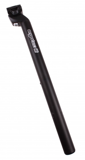 Ergotec zadelpen vast patent 31,4 x 350 mm aluminium zwart