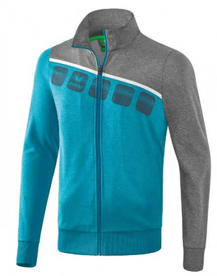 Erima prezentačná bunda 5-C junior polyester modro/šedá veľkosť 116