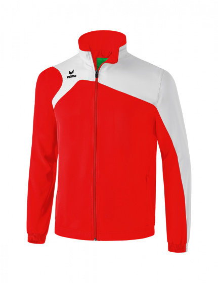 Erima prezentačná bunda club 1900 2.0 junior polyester červená/biela mt 128