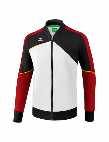 Erima prezentačná bunda Premium One 2.0 pánska bielo/červená veľkosť 3XL
