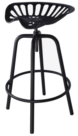 Esschert Design barkruk Tractor 46,5 x 50 x 69,7 cm staal zwart Esschert Design barkruk Tractor 46,5 x 50 x 69,7 cm staal zwart