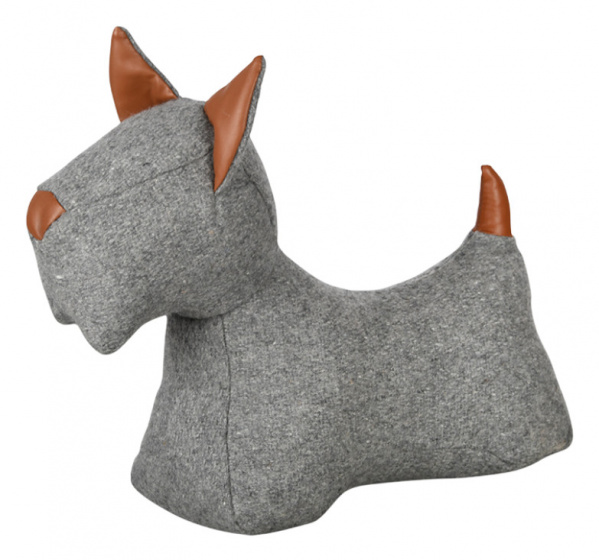 Esschert Design zarážka Hond 31,4 x 26,9 cm filc sivá/svetlohnedá