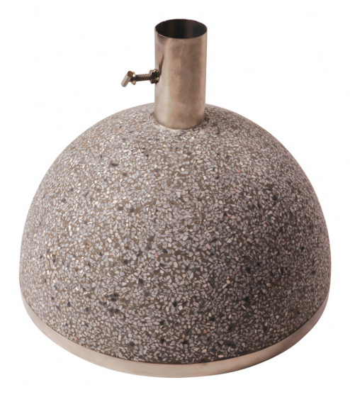 Esschert Design parasolvoet 35,5 cm 31,5 kg RVS/graniet grijs Esschert Design parasolvoet 35,5 cm 31,5 kg RVS/graniet grijs