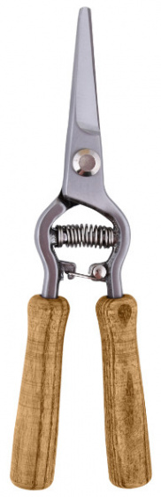 Esschert Design plantensnoeischaar 21,4 cm staal/hout zilver Esschert Design plantensnoeischaar 21,4 cm staal/hout zilver