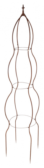 Esschert Design podpora rastlín ľalia francúzska 173,5 cm oceľovohnedá