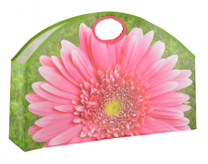 shopper Gerbera 36 litres PP pink/green