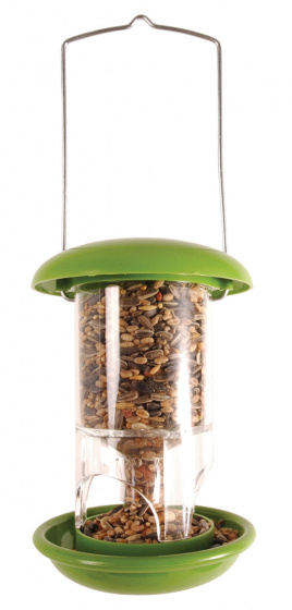 bird feeder 17,2 x 11,9 cm PS/PC/steel green