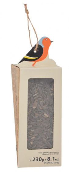 feeder Vogel 8,2 x 23,7 cm cardboard blue/red