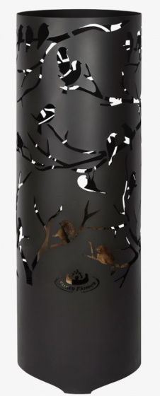 Esschert Design ohnisko Vogels 39 x 39 x 118 cm oceľová čierna