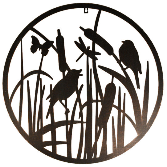 Esschert Design wanddecoratie Vogels 60,3 cm gietijzer bruin Esschert Design wanddecoratie Vogels 60,3 cm gietijzer bruin