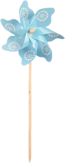 Esschert Design veterný mlyn Kompas 21 x 54 cm PVC/drevo modré