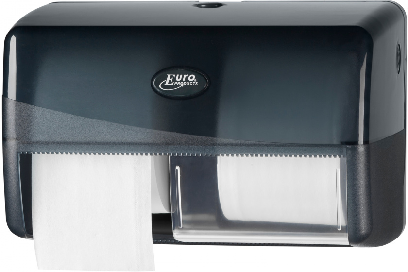 Euro Products Zásobník na toaletný papier Duo 18,8 x 29,5 x 17,3 cm čierny