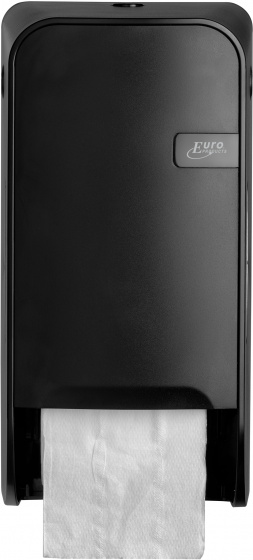 Euro Products Zásobník na toaletný papier Quartz 32,3 x 16,7 cm čierny