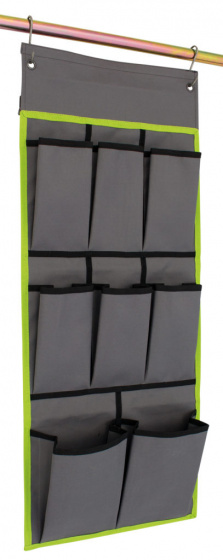 Eurotrail organizer Derby small 36 x 75 cm polyester grijs/lime Eurotrail organizer Derby small 36 x 75 cm polyester grijs/lime