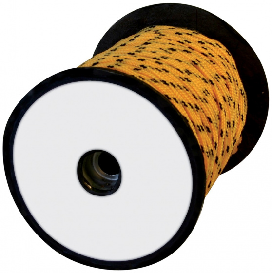 guy rope on a roll 5 mm nylon 50 meters yellow/black