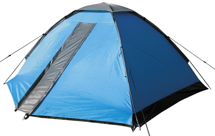 tent Festival 2-person polyester/fiberglass blue