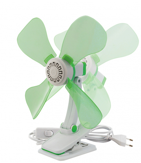 fan foldable 40 x 15 x 32 cm ABS green/white