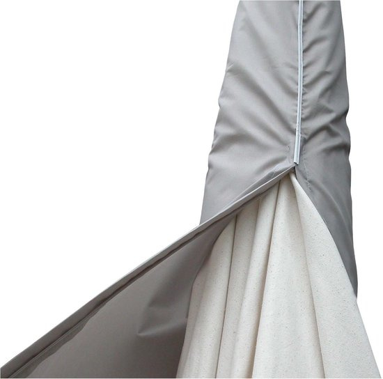 Eurotrail zweefparasolhoes 250 x 70 cm polyester grijs Eurotrail zweefparasolhoes 250 x 70 cm polyester grijs
