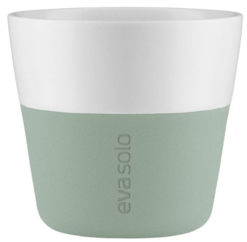 Eva Solo šálka Espresso 80 ml porcelán mätová zelená/biela 2 kusy