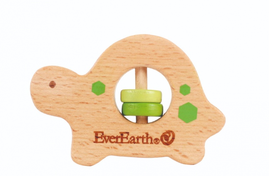 Everearth Sivá krúžková korytnačka 9 cm biela