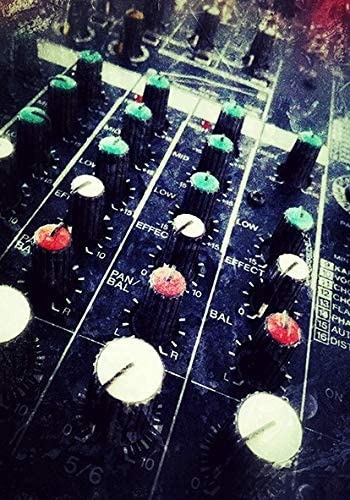 Exkluzívna edícia koberec Audio Mixer 195 x 135 cm polyester čierny