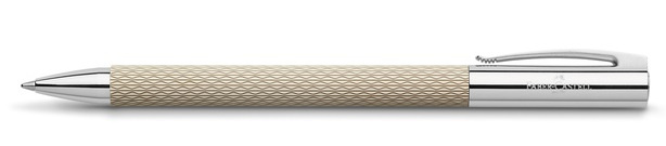 Faber Castell guľôčkové pero Ambition OpArt F 16 x 2,1 cm chróm béž