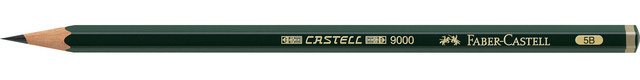 Faber Castell grafitová ceruzka 9000 5B drevo 17,5 cm šedá
