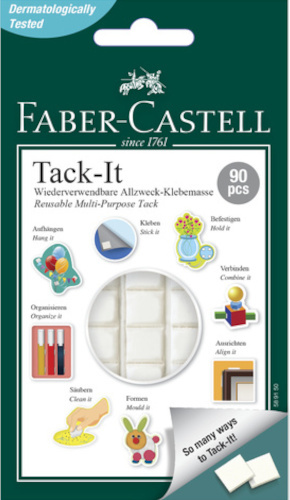 Faber Castell kleefpads Tack It wit 90 stuks Faber Castell kleefpads Tack It wit 90 stuks