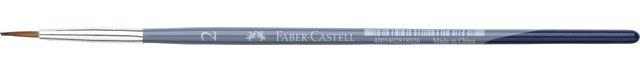 Faber Castell penseel rond synthetisch/hout grijs maat 2