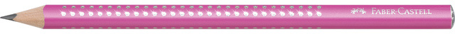 Faber Castell grafitová ceruzka Sparkle Jumbo B drevo ružová