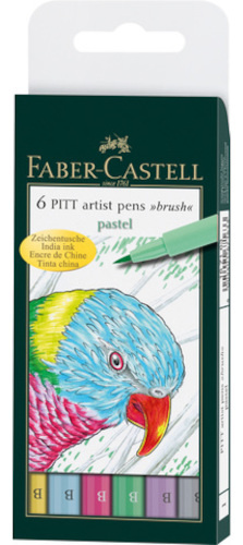 Faber Castell tekenstiften pitt artist pastel b 6 stuks