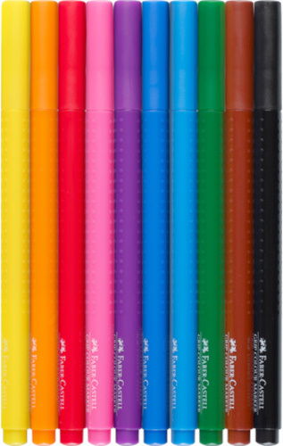 Faber Castell viltstiften grip junior 3 mm 10 stuks
