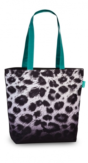 Fabrizio plážová taška 19 l panther print black/white