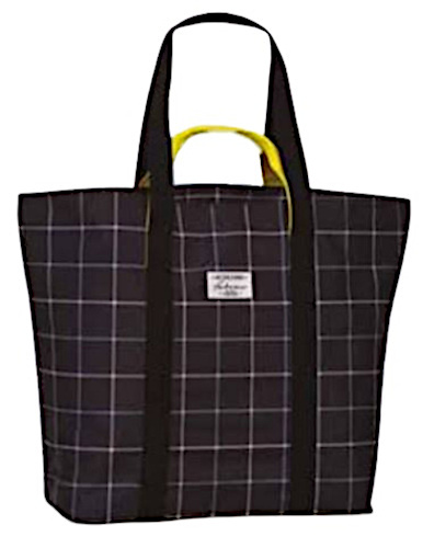 plážová taška 46 x 46 cm polyester čierna/biela
