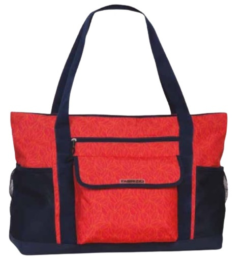 Fabrizio plážová taška 53 x 38 cm polyester červená