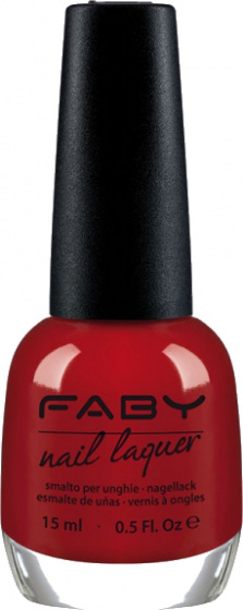 Faby lak na nechty Red Carpet damsky 15 ml vegan red