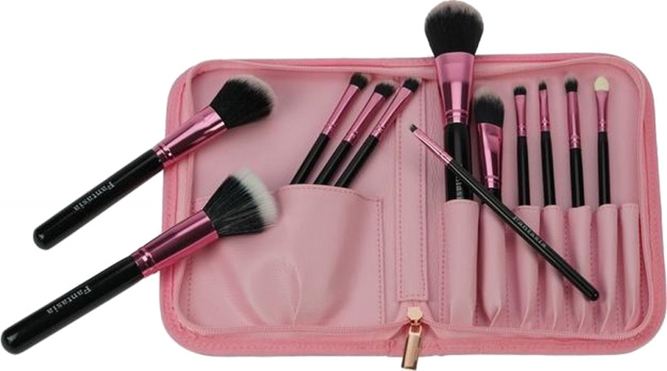 Fantasia štetce na make-up dámske syntetické ružové 13-dielne