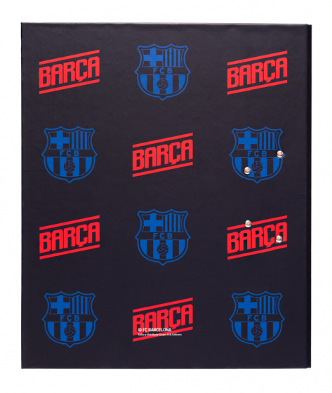 FC Barcelona chrbát spisu FCB 2-krúžkový kartón A4 čierna/modrá/červená