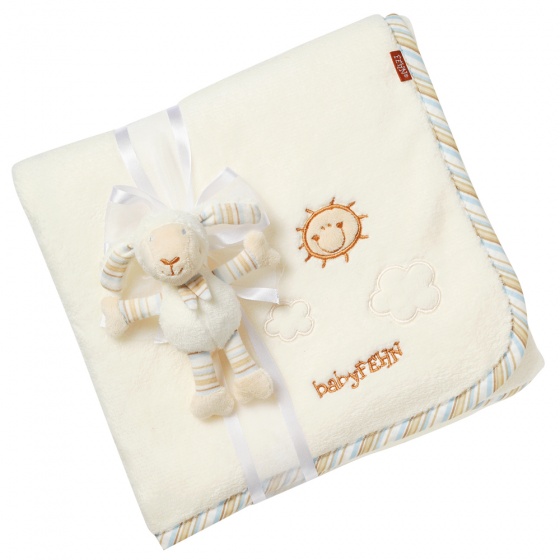 cuddly blanket sheep cream 100 cm