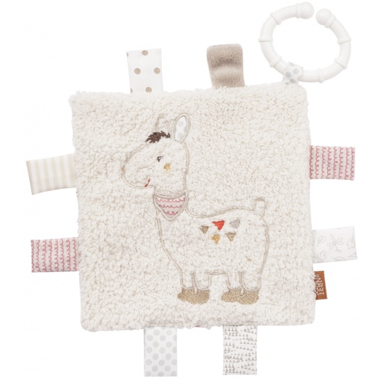 cuddly blanket Lama 16 cm cream