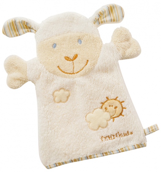 washcloth sheep cream 25 cm